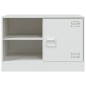 vidaXL TV-Schränke 2 Stk. Weiß 67x39x44 cm Stahl vidaXL TV-Schränke 2 Stk. Weiß 67x39x44 cm Stahl