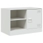 vidaXL TV-Schränke 2 Stk. Weiß 67x39x44 cm Stahl vidaXL TV-Schränke 2 Stk. Weiß 67x39x44 cm Stahl
