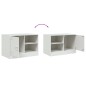 vidaXL TV-Schränke 2 Stk. Weiß 67x39x44 cm Stahl vidaXL TV-Schränke 2 Stk. Weiß 67x39x44 cm Stahl