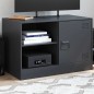 vidaXL TV-Schrank Schwarz 67x39x44 cm Stahl vidaXL TV-Schrank Schwarz 67x39x44 cm Stahl