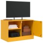 vidaXL TV-Schränke 2 Stk. Senfgelb 67x39x44 cm Stahl vidaXL TV-Schränke 2 Stk. Senfgelb 67x39x44 cm Stahl