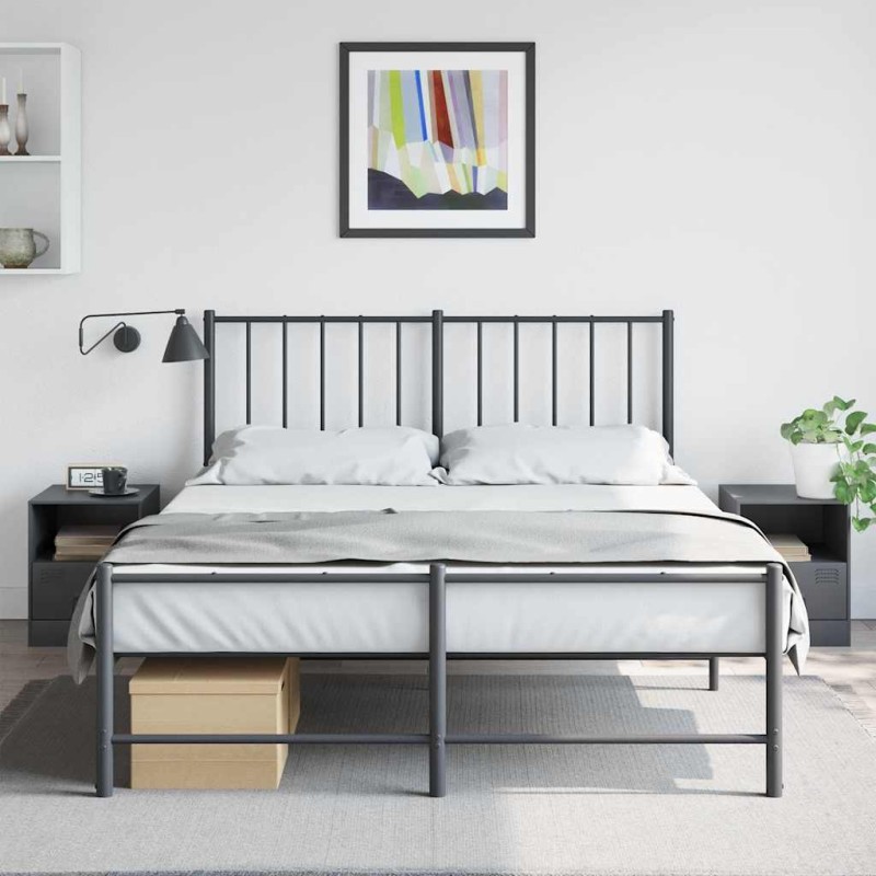 vidaXL Nachttische 2 Stk. Anthrazit 34,5x39x44 cm Stahl vidaXL Nachttische 2 Stk. Anthrazit 34,5x39x44 cm Stahl