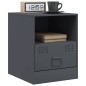 vidaXL Nachttische 2 Stk. Anthrazit 34,5x39x44 cm Stahl vidaXL Nachttische 2 Stk. Anthrazit 34,5x39x44 cm Stahl