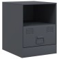 vidaXL Nachttische 2 Stk. Anthrazit 34,5x39x44 cm Stahl vidaXL Nachttische 2 Stk. Anthrazit 34,5x39x44 cm Stahl