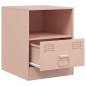 vidaXL Nachttische 2 Stk. Rosa 34,5x39x44 cm Stahl vidaXL Nachttische 2 Stk. Rosa 34,5x39x44 cm Stahl
