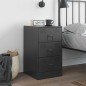 vidaXL Nachttisch Schwarz 34,5x39x62 cm Stahl vidaXL Nachttisch Schwarz 34,5x39x62 cm Stahl