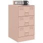 vidaXL Nachttisch Rosa 34,5x39x62 cm Stahl vidaXL Nachttisch Rosa 34,5x39x62 cm Stahl