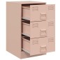 vidaXL Nachttisch Rosa 34,5x39x62 cm Stahl vidaXL Nachttisch Rosa 34,5x39x62 cm Stahl
