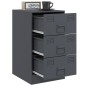 vidaXL Nachttische 2 Stk. Anthrazit 34,5x39x62 cm Stahl vidaXL Nachttische 2 Stk. Anthrazit 34,5x39x62 cm Stahl