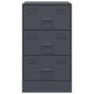 vidaXL Nachttische 2 Stk. Anthrazit 34,5x39x62 cm Stahl vidaXL Nachttische 2 Stk. Anthrazit 34,5x39x62 cm Stahl