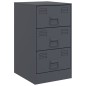vidaXL Nachttische 2 Stk. Anthrazit 34,5x39x62 cm Stahl vidaXL Nachttische 2 Stk. Anthrazit 34,5x39x62 cm Stahl