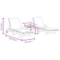 vidaXL Sonnenliegen 2 Stk. mit Tisch Massivholz Akazie vidaXL Sonnenliegen 2 Stk. mit Tisch Massivholz Akazie