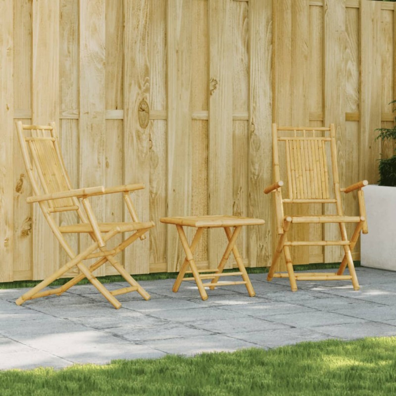 vidaXL 3-tlg. Bistro-Set Bambus vidaXL 3-tlg. Bistro-Set Bambus
