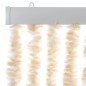 vidaXL Fliegenvorhang Beige und Weiß 118x220 cm Chenille vidaXL Fliegenvorhang Beige und Weiß 118x220 cm Chenille