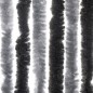 vidaXL Fliegenvorhang Grau und Schwarz 118x220 cm Chenille vidaXL Fliegenvorhang Grau und Schwarz 118x220 cm Chenille