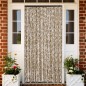 vidaXL Fliegenvorhang Beige und Braun 118x220 cm Chenille vidaXL Fliegenvorhang Beige und Braun 118x220 cm Chenille