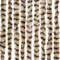 vidaXL Fliegenvorhang Beige und Braun 118x220 cm Chenille vidaXL Fliegenvorhang Beige und Braun 118x220 cm Chenille