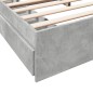 vidaXL Bettgestell mit Schubladen Betongrau 200x200 cm Holzwerkstoff vidaXL Bettgestell mit Schubladen Betongrau 200x200 cm Holzwerkstoff