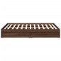 vidaXL Bettgestell mit Schubladen Braun Eichen-Optik 120x200 cm vidaXL Bettgestell mit Schubladen Braun Eichen-Optik 120x200 cm