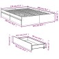 vidaXL Bettgestell mit Schubladen Braun Eichen-Optik 120x200 cm vidaXL Bettgestell mit Schubladen Braun Eichen-Optik 120x200 cm