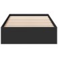 vidaXL Bettgestell mit Schubladen Schwarz 100x200 cm Holzwerkstoff vidaXL Bettgestell mit Schubladen Schwarz 100x200 cm Holzwerkstoff