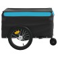 vidaXL Fahrradanhänger Schwarz und Blau 45 kg Eisen vidaXL Fahrradanhänger Schwarz und Blau 45 kg Eisen
