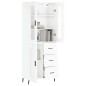 vidaXL Highboard Hochglanz-Weiß 69,5x34x180 cm Holzwerkstoff vidaXL Highboard Hochglanz-Weiß 69,5x34x180 cm Holzwerkstoff