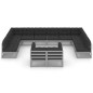 vidaXL 12-tlg. Garten-Lounge-Set mit Kissen Grau Massivholz Kiefer vidaXL 12-tlg. Garten-Lounge-Set mit Kissen Grau Massivholz Kiefer