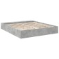 vidaXL Bettgestell Betongrau 200x200 cm Holzwerkstoff vidaXL Bettgestell Betongrau 200x200 cm Holzwerkstoff