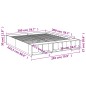 vidaXL Bettgestell Betongrau 200x200 cm Holzwerkstoff vidaXL Bettgestell Betongrau 200x200 cm Holzwerkstoff