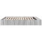 vidaXL Bettgestell Grau Sonoma 200x200 cm Holzwerkstoff vidaXL Bettgestell Grau Sonoma 200x200 cm Holzwerkstoff