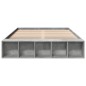 vidaXL Bettgestell Betongrau 160x200 cm Holzwerkstoff vidaXL Bettgestell Betongrau 160x200 cm Holzwerkstoff