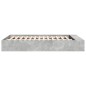 vidaXL Bettgestell Betongrau 160x200 cm Holzwerkstoff vidaXL Bettgestell Betongrau 160x200 cm Holzwerkstoff