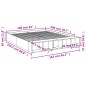 vidaXL Bettgestell Betongrau 160x200 cm Holzwerkstoff vidaXL Bettgestell Betongrau 160x200 cm Holzwerkstoff