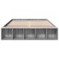 vidaXL Bettgestell Grau Sonoma 160x200 cm Holzwerkstoff vidaXL Bettgestell Grau Sonoma 160x200 cm Holzwerkstoff