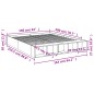 vidaXL Bettgestell Grau Sonoma 160x200 cm Holzwerkstoff vidaXL Bettgestell Grau Sonoma 160x200 cm Holzwerkstoff