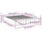 vidaXL Bettgestell Betongrau 150x200 cm Holzwerkstoff vidaXL Bettgestell Betongrau 150x200 cm Holzwerkstoff