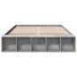 vidaXL Bettgestell Betongrau 140x200 cm Holzwerkstoff vidaXL Bettgestell Betongrau 140x200 cm Holzwerkstoff