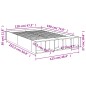 vidaXL Bettgestell Schwarz 120x190 cm Holzwerkstoff vidaXL Bettgestell Schwarz 120x190 cm Holzwerkstoff