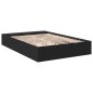 vidaXL Bettgestell Schwarz 140x190 cm Holzwerkstoff vidaXL Bettgestell Schwarz 140x190 cm Holzwerkstoff