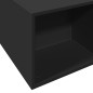 vidaXL Bettgestell Schwarz 140x190 cm Holzwerkstoff vidaXL Bettgestell Schwarz 140x190 cm Holzwerkstoff