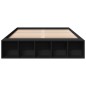 vidaXL Bettgestell Schwarz 135x190 cm Holzwerkstoff vidaXL Bettgestell Schwarz 135x190 cm Holzwerkstoff