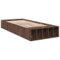 vidaXL Bettgestell Braun Eichen-Optik 100x200 cm Holzwerkstoff vidaXL Bettgestell Braun Eichen-Optik 100x200 cm Holzwerkstoff
