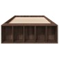 vidaXL Bettgestell Braun Eichen-Optik 100x200 cm Holzwerkstoff vidaXL Bettgestell Braun Eichen-Optik 100x200 cm Holzwerkstoff
