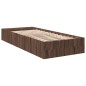 vidaXL Bettgestell Braun Eichen-Optik 100x200 cm Holzwerkstoff vidaXL Bettgestell Braun Eichen-Optik 100x200 cm Holzwerkstoff