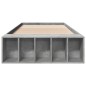 vidaXL Bettgestell Betongrau 90x190 cm Holzwerkstoff vidaXL Bettgestell Betongrau 90x190 cm Holzwerkstoff