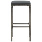 vidaXL 5-tlg. Gartenbar-Set Grau Massivholz Akazie und Poly Rattan vidaXL 5-tlg. Gartenbar-Set Grau Massivholz Akazie und Poly Rattan