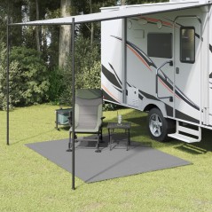vidaXL Zeltteppich Hellgrau 4x2 m