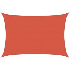 vidaXL Sonnensegel 160 g/m² Rechteckig Terrakottarot 3,5x4,5 m HDPE