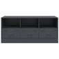 vidaXL TV-Schrank Anthrazit 99x39x44 cm Stahl vidaXL TV-Schrank Anthrazit 99x39x44 cm Stahl